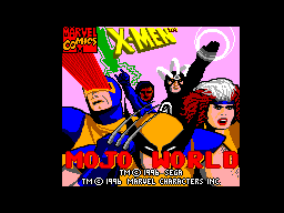 X-Men - Mojo World (Brazil) Title Screen